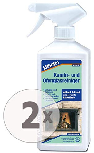 Lithofin Kamin- und Ofenglasreiniger 1 l - Gebrauchsfertiger alkalischer Reiniger mit aktiven Reinigungssubstanzen sowie speziellen fett- und schmutzlösenden Zusatzstoffen. | Gebrauchsfertig, Alkalischer Reiniger, Aktive Reinigungssubstanzen, Fett- und schmutzlösende Zusatzstoffe