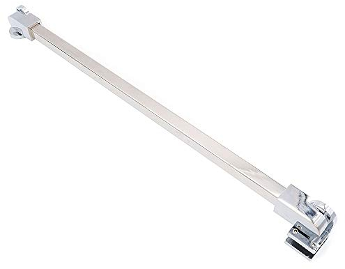NUZAMAS Barre télescopique de 300 mm à 500 mm, barre carrée de support pour verre de 8 mm-12 mm, bras de support en acier inoxydable pour cabine de douche de salle de bain