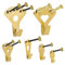 130 Stück Bilderhaken Bilder Bildaufhänger, Schwerlast Vielseitiges Bild Kleiderbügel, Professionelle Bild hängende Haken Kit mit Nägeln für Wand und Holz Unterstützung 10-100 lbs, Golden