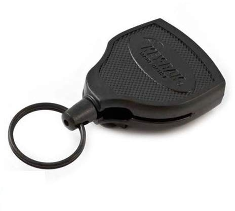 KEY-BAK x Key-Bak XXL ID Yo-Yo Schlüsselrolle S48 mit Gürtelclip und Schlüsselring, schwarz