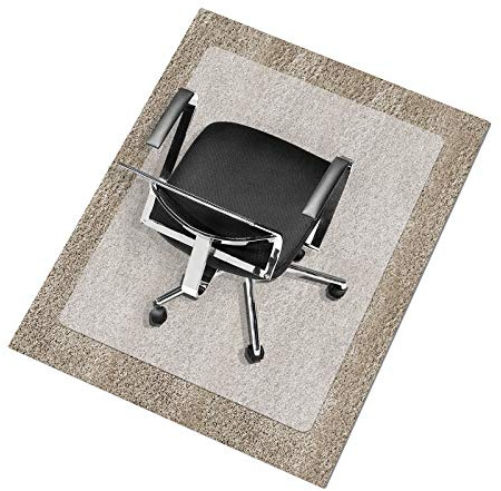 Meisterei Bodenschutzmatte - Größenwahl, Kratzfest, rutschfest, Milchweiß - Bodenmatte, Bodenschutz, Bürostuhlunterlage, Unterlegmatte, Schutzmatte für Laminat, Parkett, Hartböden (75 x 120 cm)