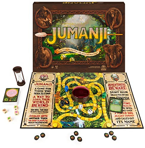 Jumanji The Game, The Classic Adventure Board Game for Kids and Families Aged 8 and Up