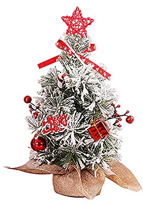 Betos Mini-Weihnachtsbäume, 30 cm, künstliche Kiefern, Tisch-Bäume, Schreibtisch-Weihnachtsbäume, kleine Weihnachtsbäume mit Sockel, Kunsthandwerk, Kiefernbaum für Urlaub, Party, Heimdekoration