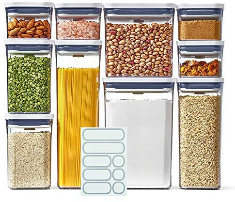 OXO Good Grip 10-Piece POP Container Set with 10 Labels