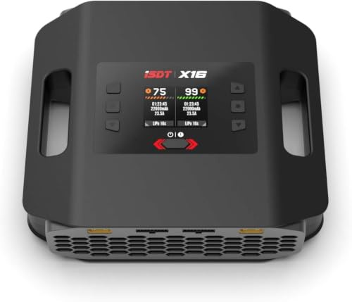 ISDT X16 2X1100W 2X20A Lipo Akku Batterie Balance Ladegerät Dual für Rc Modelle 2-16S Life，LiPo，LiHv，ULiHv PB EU STECKER