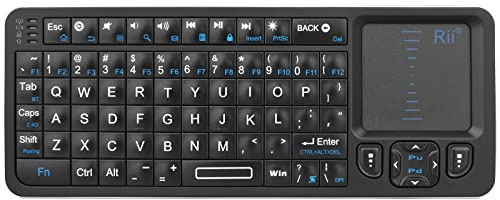 Rii K06 Backlit 2.4G/BT Mini Keyboard with IR Learning for Fire Stick,HTPC, IPTV