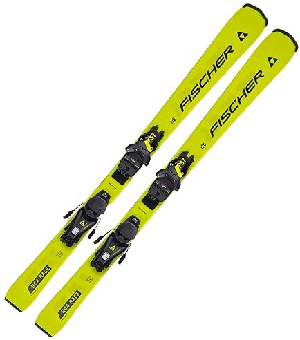 Kinderski skidor alpinski ungdomsskidor juniorski – fischer RC4 Race JRS – 150 cm – inkl. bindning FS7 CA JRS Z2-7,5 – modell 2024 – All Mountain skidor för nybörjare