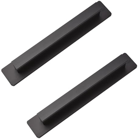 MOROBOR Klebegriff, 2 Stück, 150 mm, Aluminiumlegierung, Push-Pull-Türgriff, Schiebetürgriff für Glastür, Fenster, Schublade, Schrank, Schrank