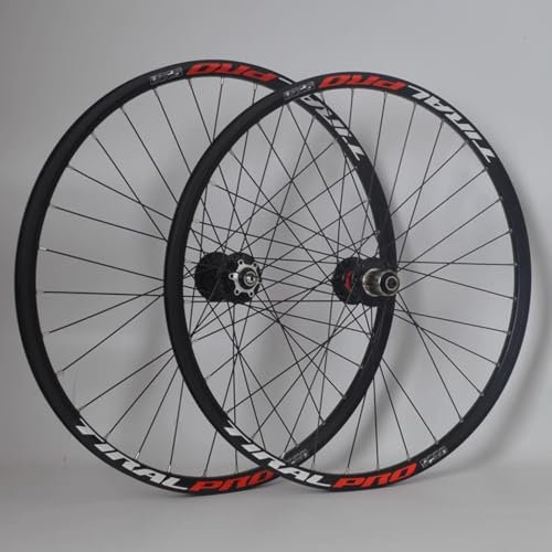 LSRRYD Fahrrad Laufradsatz 24 26 27.5 29 Zoll MTB Laufräder Schnellspanner Scheibenbremse Kassette 8 9 10 11 12 Gang Mountainbike Vorne Hinten Alu-Legierung (Color : Black, Size : 24inch)