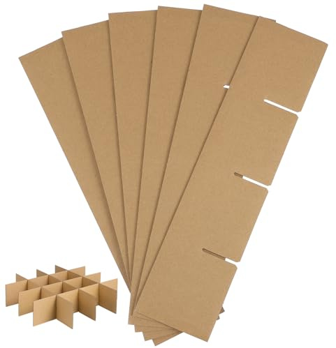 CHILDWEET Karton-trennwände Für Glaswaren Umzugskartonteiler Aus Pappe Glastrennwände Für Kartons Kartontrennwände Zum Schutz Von Geschirr Unterteilte Kartons Für Versand Von Gläsern