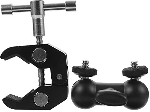2 Stück Mikrofon-Clips, Mikrofon-Krabbenklemmen, Mikro-Telefon-Kugelkopfklemmen, Ständer