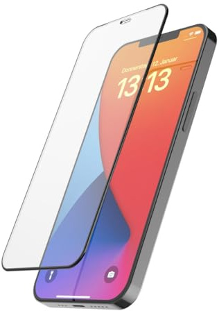 Hama Handy Schutzglas D3O für iPhone 12/12 Pro (Displayschutz bruchsicher, Anti-Fingerprint, Handyglas mit Montagehilfe, Vollschutz 10H, case-friendly, kratzfest, Displayglas iPhone)
