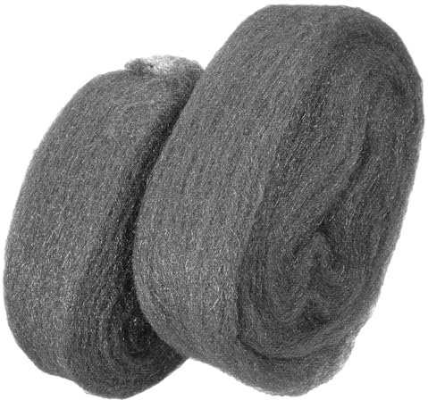SOLUSTRE 2stücke Stahlwolle Pad Extra Fein Flexible Drahtwolle Polierscheibe Für Holz Metall Reinigung Und Polieren Von Fliesen Und Oberflächen Vielseitig Wiederverwendbar