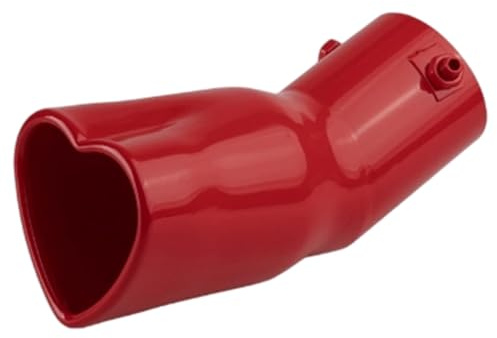 Heart Exhaust Tip, Stainless Steel Heart Shaped Exhaust Tip Universal Heat-Resistant Tail Pipe for Various Car Models, Curve Auto Accessories Shaped Pipe Muffler