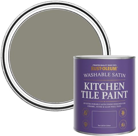 Rust-Oleum Water-Resistant Kitchen Tile Paint in Satin Finish - Windy Nook 750ml