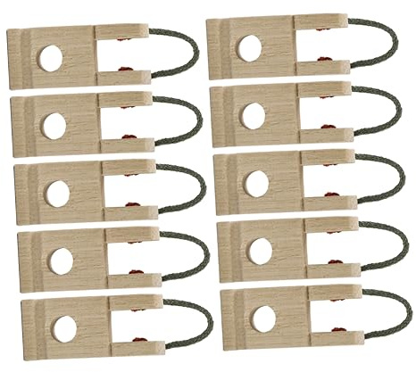 FRCOLOR 10 Pcs Piano Middle Pedestal Line Shaft Bracket Accessories Easy to Install Piano Tuning Tool Replacement Parts Made of Rope and Wood