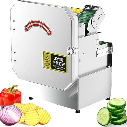 Commercial Scallion Slicer, Electric Vegetable Cutter, Efficient Leek Chopping Machine for Professional Kitchens and Catering Services
