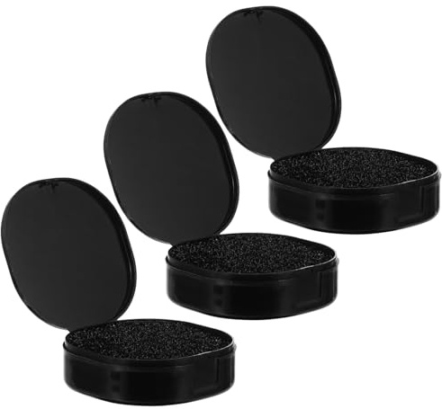 TOVINANNA 3Pcs Makeup Brush Cleaning Sponge Box Quick Dry Eyeshadow Brush Cleaner Tool for Home and Travel