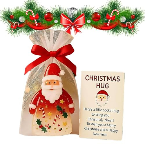 Genikeer Weihnachtskarte Für Die Tasche | Festliche Grußkarte Als Bleibendes Andenken | Weihnachtsmann Taschenkarten Set,Für Jugendliche Und Erwachsene Und Mädchen Schüler Freunde Ihn