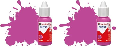 Humbrol DB0058 Acrylic Paint No 58 Magenta Matt (Pack of 2)