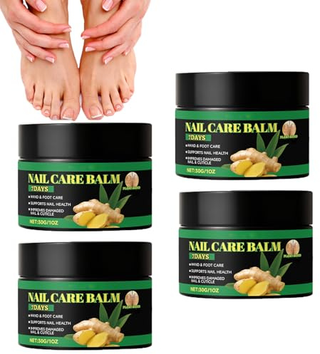 Bálsamo para el cuidado de uñas de jengibre para 7 días, aceite de cutículas de jengibre para uñas, aceite nutritivo hidratante, suero fortalecedor de uñas, bálsamo de reparación, bálsamo multiusos