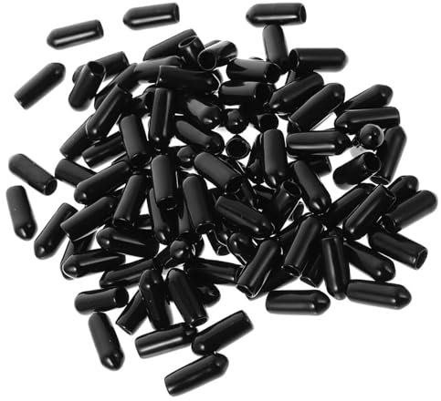CLISPEED Embouts en Caoutchouc pour Serrage-têtes 4,5 Cm, Manchons Tubulaires 3 Mm, 100 Pièces, Accessoires Coiffure Diy, Protections pour Extrémités, Adaptés pour Accessoires Cheveux