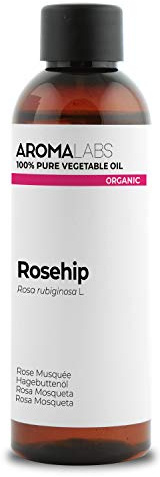 Rose Musquée BIO (Rosa rubiginosa) - 100 mL - Huile Végétale Vierge et Certifiée Cosmos - Aroma Labs - Made in France