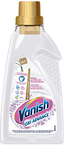 Vanish Reckitt Oxi Advance - Quitamanchas y blanqueador para ropa blanca, en gel, sin lejía - 690ml, El embalaje puede variar