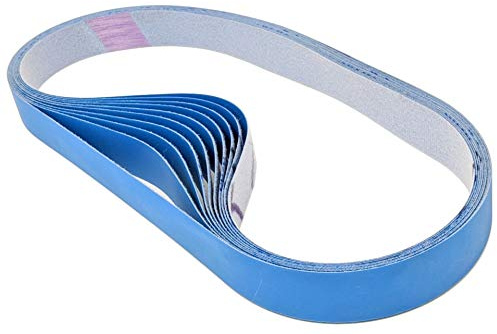 Pro Sharpening Supply 10 Pack 1X30 2000 Grit - 9 Micron Blue Polishing Sanding Belts with Cushioned Ultra Flexible Mylar Backing Ultra Fine Grit Belts