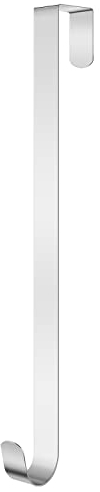 ELCOHO 38,1 cm Metall Weihnachtskranz Kleiderbügel Magnetischer Haken Aufhänger Xmas Tür Dekorationen Kranz Haken für Haustür Outdoor Dekoration (Silber)