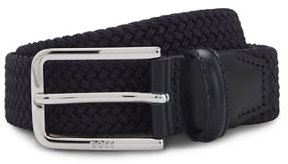 BOSS Herren Clorio Sz30 Webgürtel mit Leder-Details