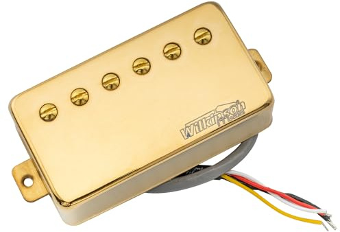 Wilkinson WOCHB Keramik PAF-Stil Humbucker Hals Tonabnehmer Pickups für Les Paul SG Style E-Gitarre, Gold