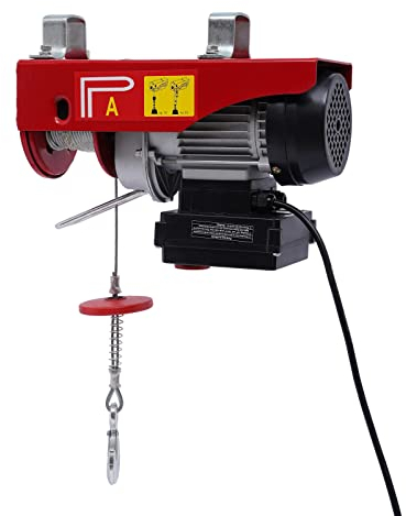 Elektrische Seilwinde Motorwinde Elektrischer Hebezug Elektrische Flaschenzug Seilzug Winde Kranwinde Seilhebezug mit Fernbedienung 100/200kg 510W