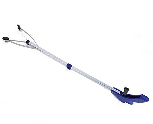 TRoki Pieghevole 33 con Pinza Gomma Rotante - Raccogli rifiuti Leggero in Alluminio per Anziani e Giardino - Estendi la Portata Senza Sforzo