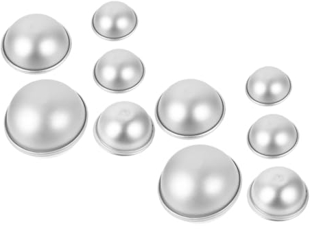 Cabilock 5paare Badekugelform Diy Bastelformen Kugel Seifenherstellungsform Kuchenbackformen Aluminiumlegierung Antihaftbeschichtet Reusable Badekugel Herstellung Zubehör