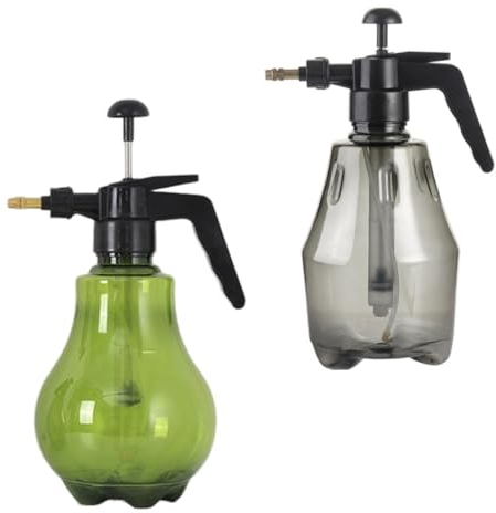 Peosaard Bottiglie a spruzzo d'Acqua, flacone Spray da Giardino 1,5 Litri di plastica in plastica Bottiglia con spruzzatore d'Acqua Vuoto per annaffiatura Gery Verde 2 PCS