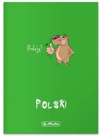 Herlitz® skolbok för polska A5 60 ark linjerade 70 g | ämne studieanteckningar | anteckningsbok för studentskrivning | för lärande kalligrafi | ECO PP