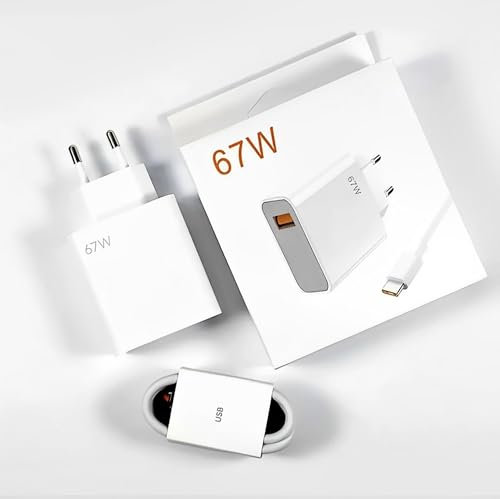 Cargador Carga Rapida 67W, Cable Usb Tipo C, 6 A, 1 Metro, Universal, Compatible, Para Xiaomi, Redmin Note.