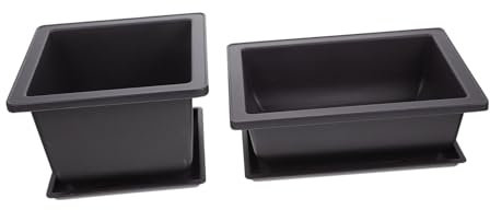 YARNOW 2juegos Macetas De Plástico para Viveros De Suculentas Soporte para Plantar Flores Herramientas para Plantar El Jardín Macetas Multiusos Bandeja para Exterior