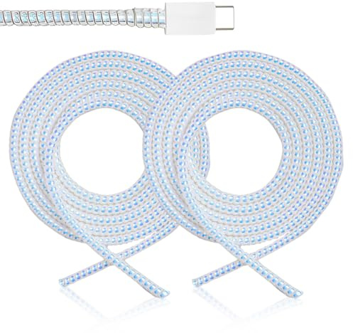 BIKPRST Câble En Spirale Pour Réparation De Fils D'Animaux De Compagnie, Protection De Câble En Spirale Pour Câble De Téléphone, Câble Usb, Argenté