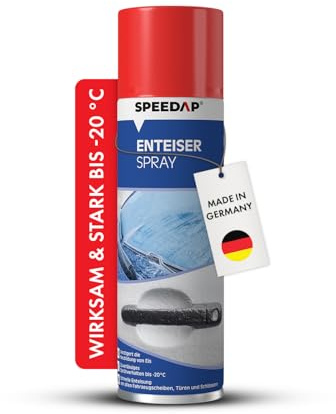 SPEEDAP Scheibenenteiser Spray 500ml | Das ideale Auto Zubehör für den Winter | Schützt erheblich vor Wiedervereisung | zuverlässiges Sprühverhalten | Wirksamkeit bis -20°C