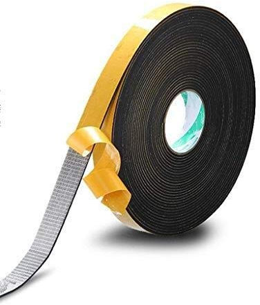 Cinta, cinta de espuma autoadhesiva gruesa, cinta de sellado de espuma negra for jambas de puertas corredizas, marcos de puertas delanteras, ventanas, tira de espuma aislante, cinta de EVA de un solo