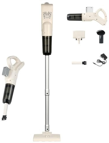 120W Cordless Vacuum Cleaner, Electric Brooms, Multifunctional Handheld 2 In 1 with a Flexible Electric Floor Brush,17KPA and 45 Mins Run Time, Removable Battery, for Carpet Pet Hair
