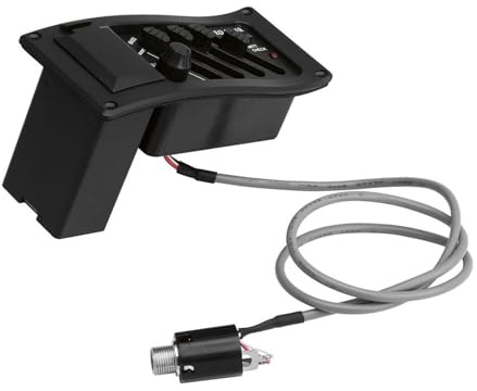 4-Band Gitarren-Tonabnehmer Akustikgitarre-Tonabnehmer Preamp EQ Tuner Verstärker Equalizer Tuner Akustikgitarren-Zubehör
