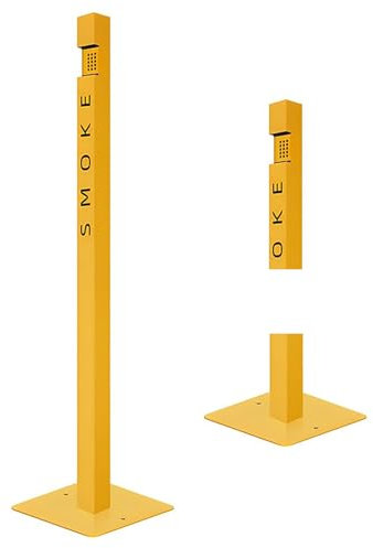 Cendrier sur Pied Extérieur - Cigarettes en Acier Inoxydable sans Fumée étanche et Facile à Nettoyer, Cendrier Public pour Terrasse, Bureau, Restaurant, Bar