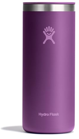 Hydro Flask Travel Coffee Cup – Insulated Stainless Steel, Non-Spill, Leak Resistant to-Go Tumbler 20 Oz Beachplum Purple