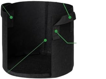 ZFIHAV Pflanztaschen 5 Stück große Pflanzsäcke aus Vliesstoff mit Griffen (30-100 Gallonen), robust, for Blumen, Obstbäume und Gemüse geeignet(75 Gallon)