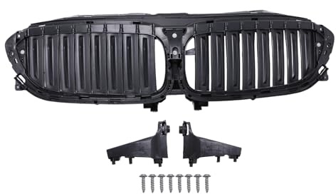 Callume Frontstoßstange Kühlergrill Schwarz Kompatibel mit BMW 5er G30 G31 2016-2019 51747497279 Luftführung
