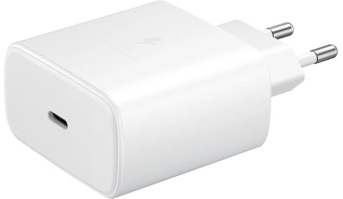 Samsung Chargeur USB - C, Adaptateur Secteur 65W Ultra Rapide, Adaptateur USB - C vers USB, Chargeur samsung Charge Rapide, Original, sans câble, Blanc