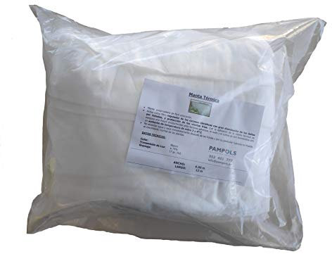 PAMPOLS Malla Térmica Manta Antiheladas | Protección contra el Frío de Frutales y Plantas de Exterior, Cultivos o Huertos | Funda Plástico Protector de Viento y Control de Plagas | 6,5x12m (78m2)